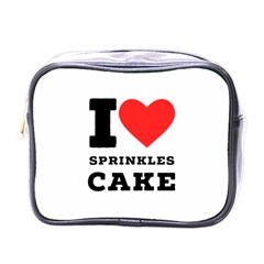 I Love Sprinkles Cake Mini Toiletries Bag (one Side) by ilovewhateva