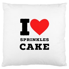 I Love Sprinkles Cake Large Cushion Case (one Side) by ilovewhateva