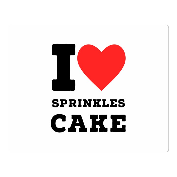 I love sprinkles cake Two Sides Premium Plush Fleece Blanket (Large)