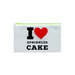 I Love Sprinkles Cake Cosmetic Bag (xs) by ilovewhateva