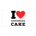 I love sprinkles cake Satin Shawl 45  x 80  Front