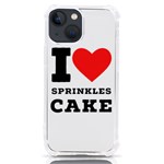 I love sprinkles cake iPhone 13 mini TPU UV Print Case Front