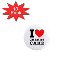 I Love Cherry Cake 1  Mini Magnet (10 Pack)  by ilovewhateva