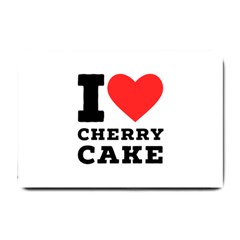 I Love Cherry Cake Small Doormat by ilovewhateva