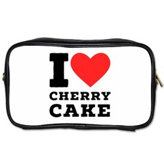 I Love Cherry Cake Toiletries Bag (two Sides) by ilovewhateva