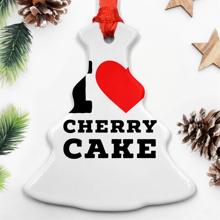 I love cherry cake Christmas Tree Ornament (Two Sides)