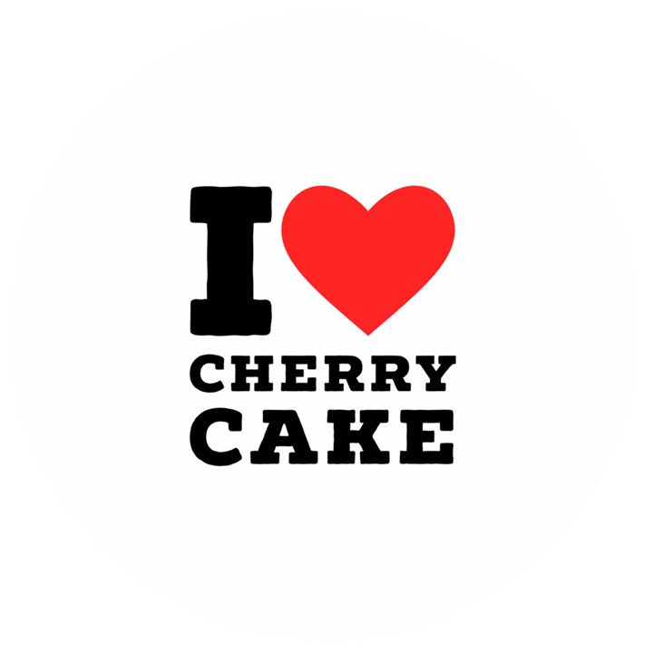 I love cherry cake Wooden Bottle Opener (Round)