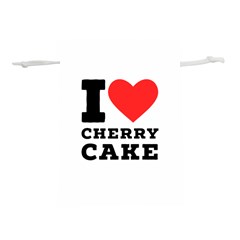 I Love Cherry Cake Lightweight Drawstring Pouch (l) by ilovewhateva