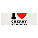 I love cherry cake Banner and Sign 6  x 2  Front