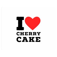 I Love Cherry Cake Premium Plush Fleece Blanket (medium) by ilovewhateva