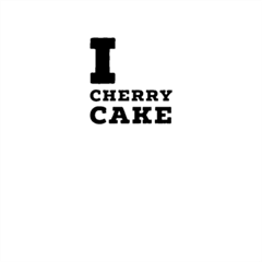 I Love Cherry Cake Classic Marble Wood Coaster (round)  by ilovewhateva