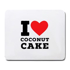 I Love Coconut Cake Large Mousepad