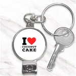 I love coconut cake Nail Clippers Key Chain Front