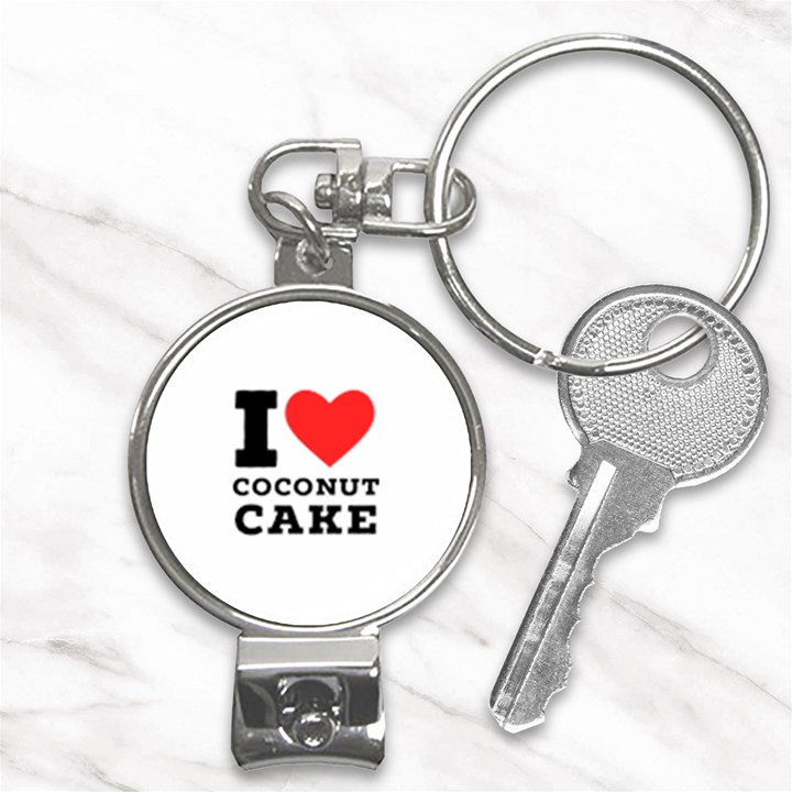 I love coconut cake Nail Clippers Key Chain