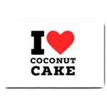 I love coconut cake Large Doormat 30 x20  Door Mat