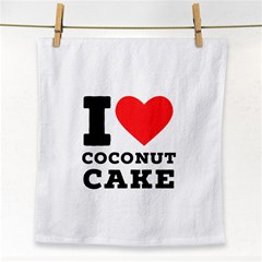 I Love Coconut Cake Face Towel by ilovewhateva