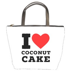 I Love Coconut Cake Bucket Bag by ilovewhateva