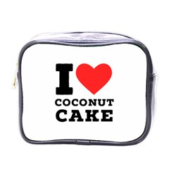 I Love Coconut Cake Mini Toiletries Bag (one Side) by ilovewhateva