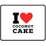 I love coconut cake Fleece Blanket (Medium) 60 x50  Blanket Front