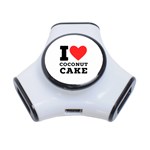 I love coconut cake 3-Port USB Hub Front