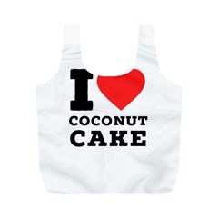 I Love Coconut Cake Full Print Recycle Bag (m) by ilovewhateva