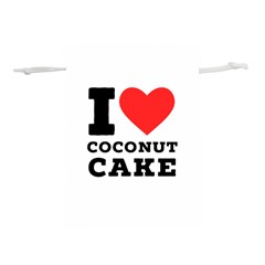 I Love Coconut Cake Lightweight Drawstring Pouch (l) by ilovewhateva