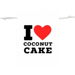 I Love Coconut Cake Lightweight Drawstring Pouch (xl) by ilovewhateva