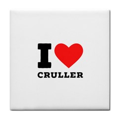 I Love Cruller Tile Coaster by ilovewhateva