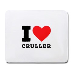 I Love Cruller Large Mousepad