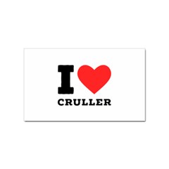 I Love Cruller Sticker (rectangular) by ilovewhateva