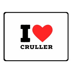 I Love Cruller Fleece Blanket (small) by ilovewhateva