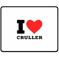 I Love Cruller Two Sides Fleece Blanket (medium) by ilovewhateva