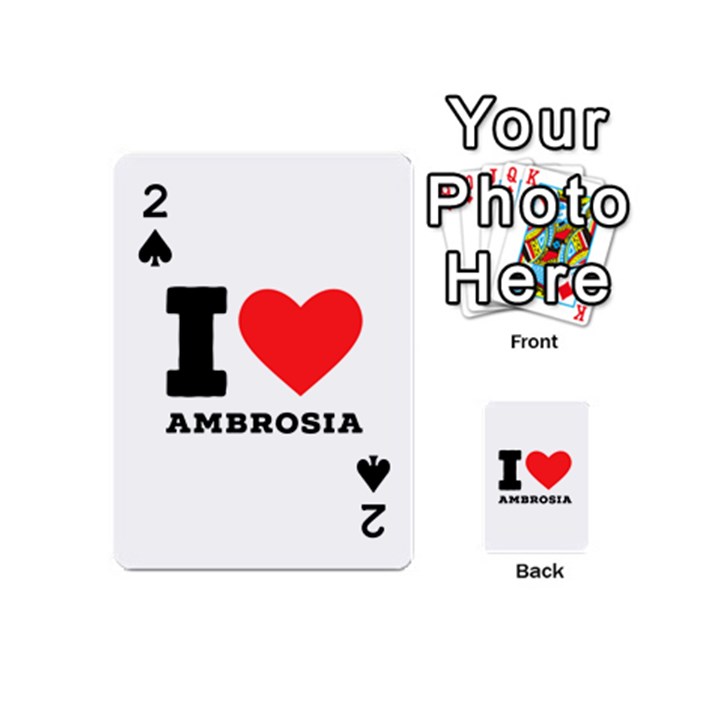 I love ambrosia Playing Cards 54 Designs (Mini)