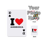 I love ambrosia Playing Cards 54 Designs (Mini) Front - Spade10