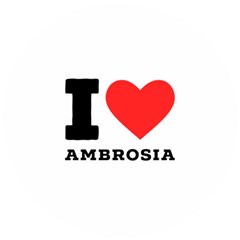 I Love Ambrosia Wooden Puzzle Round by ilovewhateva