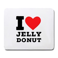 I Love Jelly Donut Large Mousepad by ilovewhateva