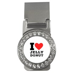 I Love Jelly Donut Money Clips (cz)  by ilovewhateva