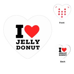 I Love Jelly Donut Playing Cards Single Design (heart) by ilovewhateva