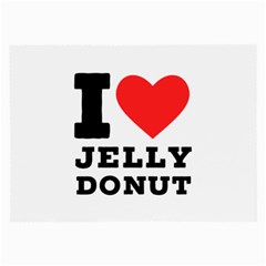 I Love Jelly Donut Large Glasses Cloth by ilovewhateva