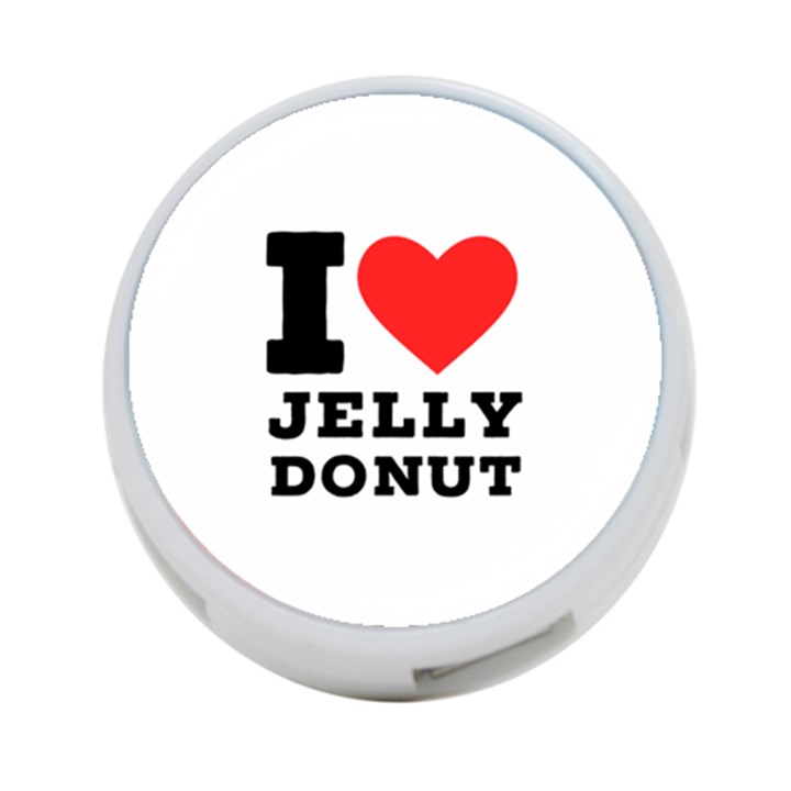 I love jelly donut 4-Port USB Hub (One Side)