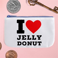 I Love Jelly Donut Large Coin Purse by ilovewhateva