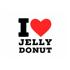 I Love Jelly Donut Two Sides Premium Plush Fleece Blanket (extra Small) by ilovewhateva