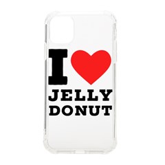 I Love Jelly Donut Iphone 11 Tpu Uv Print Case by ilovewhateva