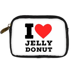 I Love Jelly Donut Digital Camera Leather Case by ilovewhateva