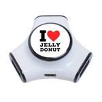 I love jelly donut 3-Port USB Hub Front