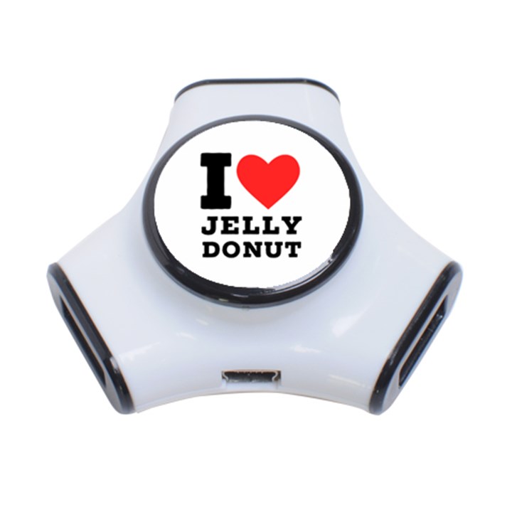 I love jelly donut 3-Port USB Hub