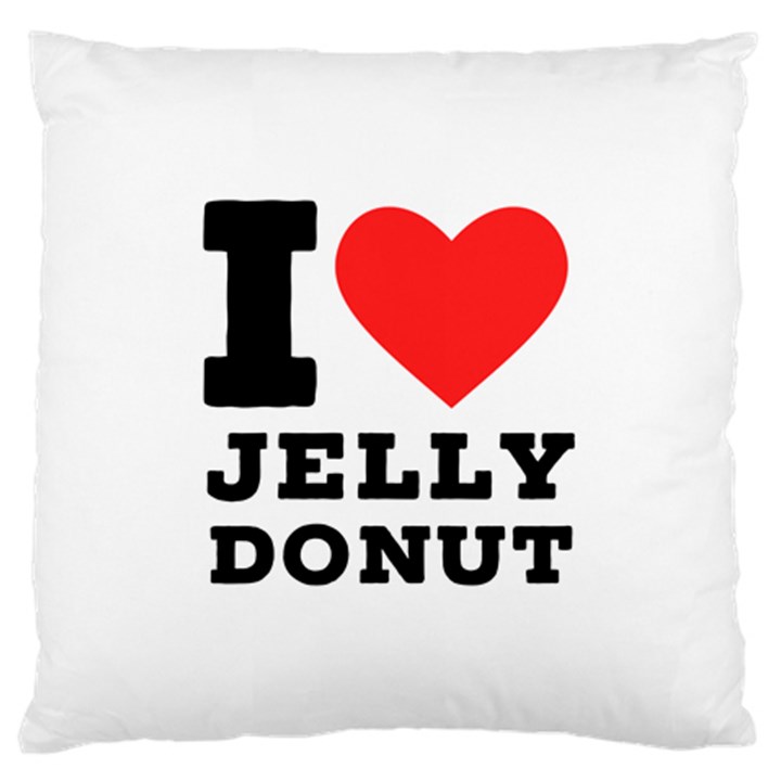 I love jelly donut Large Cushion Case (Two Sides)