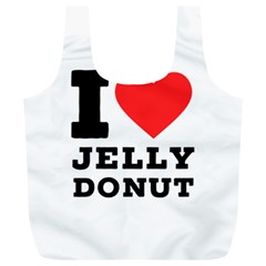 I Love Jelly Donut Full Print Recycle Bag (xl) by ilovewhateva