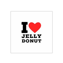 I Love Jelly Donut Satin Bandana Scarf 22  X 22  by ilovewhateva