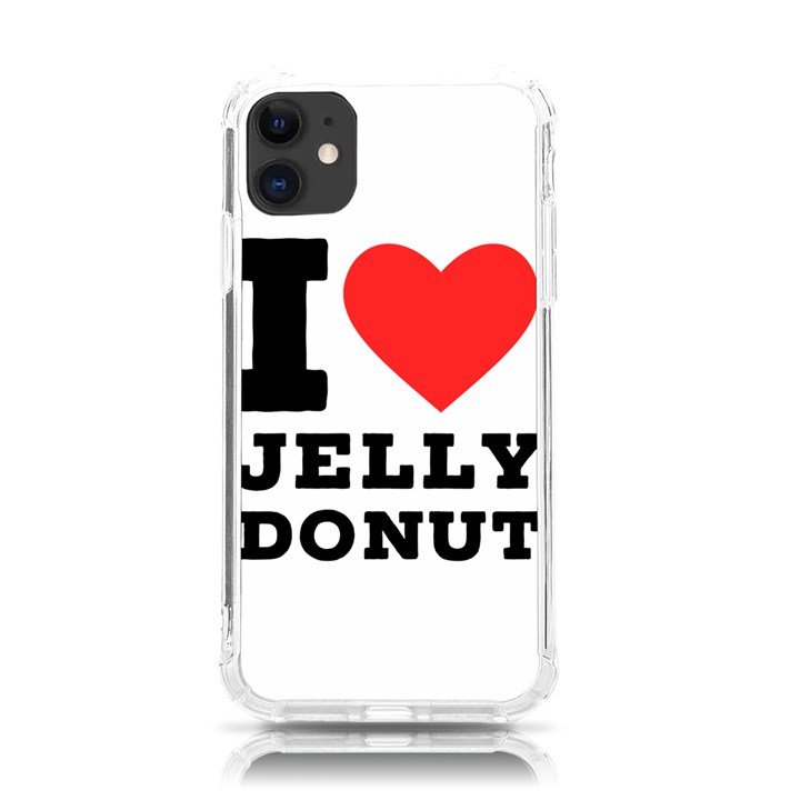 I love jelly donut iPhone 11 TPU UV Print Case